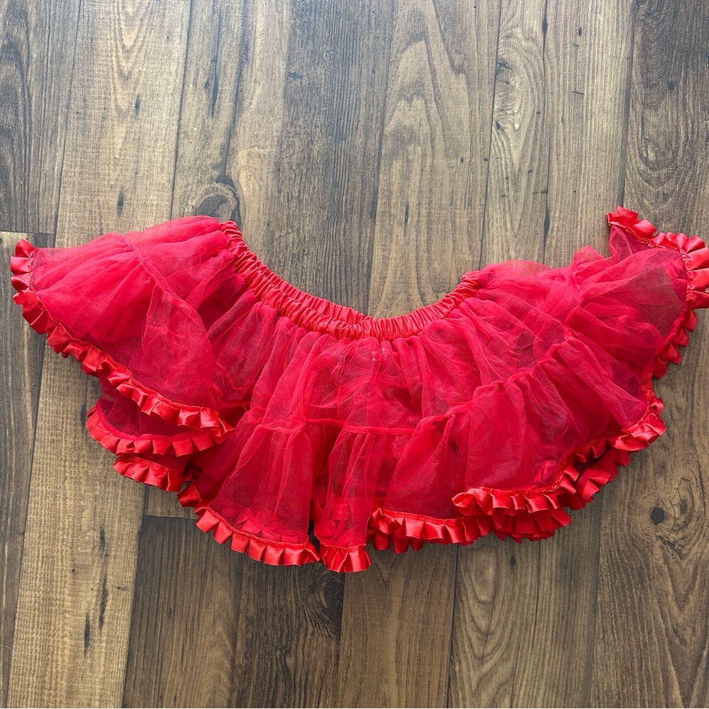 Red peticoat or tutu